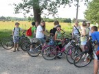Wycieczka rowerowa do zaprzyjaźnionej szkoły w Chrabołach